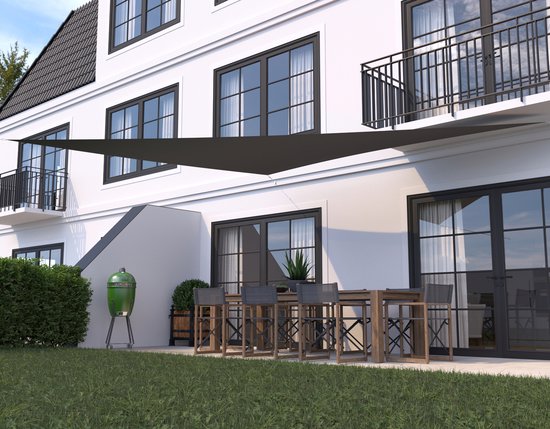HanSe® Schaduwdoek Driehoek Waterdoorlatend m - zonnedoek