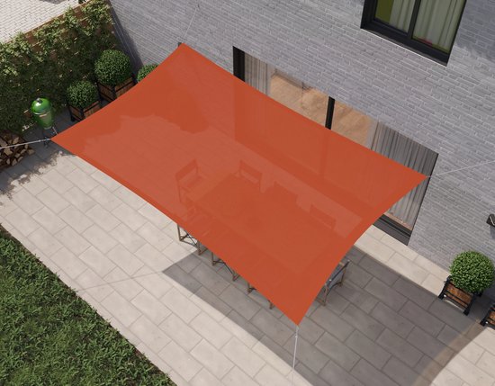 HanSe® Schaduwdoek Rechthoek Waterdoorlatend m - Terra