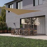 hanSe® Schaduwdoek Driehoek Gelijkbenig Waterdoorlatend 3,5x3,5x4,95 m Creme