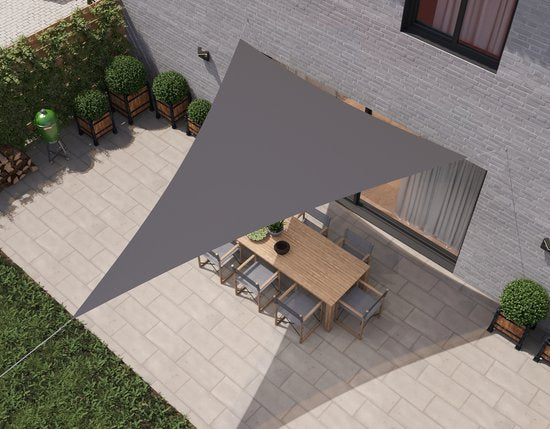 HanSe® Schaduwdoek Driehoek Gelijkbenig Waterafstotend 3x4x4 m