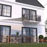 HanSe® Schaduwdoek Driehoek Waterdoorlatend 5x5x5 m Zonnedoek
