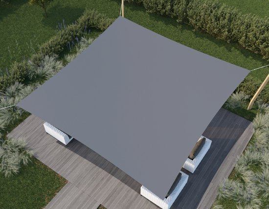 HanSe® Schaduwdoek Vierkant Waterdoorlatend m - zonnedoek