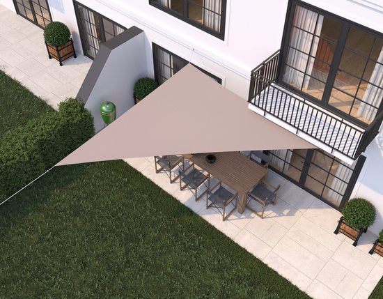 HanSe® Schaduwdoek Driehoek 90° Waterdoorlatend 4x5x6,8 m