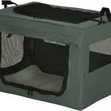 Kattenreismand opvouwbaar voor honden en katten tot 4 kg/40 cm - 3 ingangen - met kussen