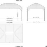 Sojag - SJ04400 - Paviljoen - Pergola - Partytent - 283 x 298 x 423 cm