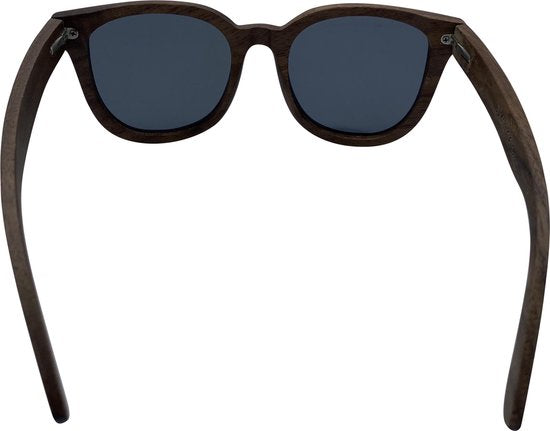 5one® Rome Walnut zonnebril met lens - houten dames zonnebril