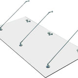 4goodz Glazen Deurluifel Gehard Glas met RVS - 200X90 cm