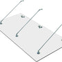 4goodz Glazen Deurluifel Gehard Glas met RVS - 200X90 cm