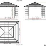 Sojag - SJ16400 - Paviljoen - Pergola - Partytent - 263 x 271 x 334 cm
