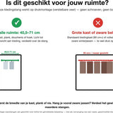Kledingstang Verstelbaar 40,5 cm tot 71 cm - 2 Stuks - Wit - Verstelbare Kledingroede - Douchestang - Garderobestang