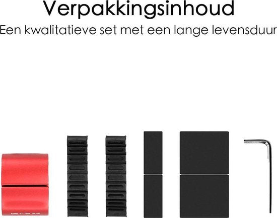 Telefoonhouder Fiets - Rood - Universeel - Telefoonklem - Houder voor Telefoon - GSM houder Fiets - Stuurbevestiging Telefoon - Universeel - Fiets Telefoon Houder