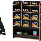 Bureau Organizer Hout - Pennenbakje - Desk Organizer - Pennenhouder - Bureau