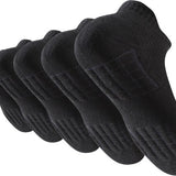 Hardloopsokken - 5 paar - Zwart - Maat 40-44 - Hardloopsokken - Running Socks - Korte Hardloop Sokken - Sportsokken - Tennissokken - Hardloopsokken Heren - Hardloopsokken Dames - Sportsokken Heren - S