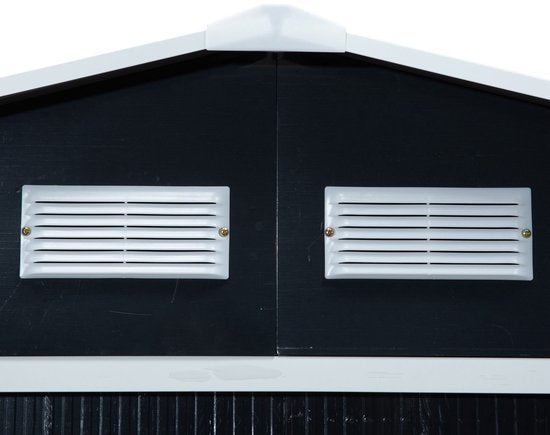 Tuinhuis Gereedschapsschuur 2 schuifdeuren met Bodemframe