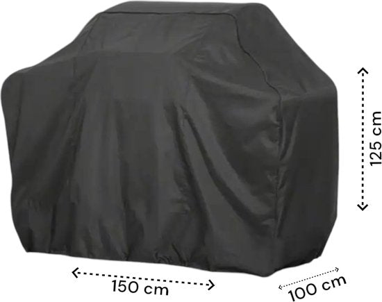 BBQ Hoes - 150 x 100 x 125 cm - Universeel - Barbecue Hoes Waterafstotend - BBQ Accessoires - Beschermhoes met Trekkoord - Gasbarbecue Accessoires