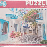 Grafix - Puzzel - Volwassenen - Zuid Europese straat - Kinderen - 1000 stukken - Puzzel 1000 stukjes volwassenen - Legpuzzel