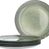 6-persoons Green Jem Servies Glas - 12 delig Servies - Groen