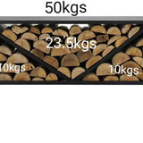 Westmann Hout Opslagrek Metaal WMLG983S - 34x104x40 cm - Zwart