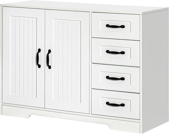 4goodz Buffetkast met 4 Laden 40x105x76 cm - Wit