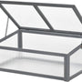 4goodz Houten Mini Kweekbak 100x65x40 cm, moestuin met Deksel