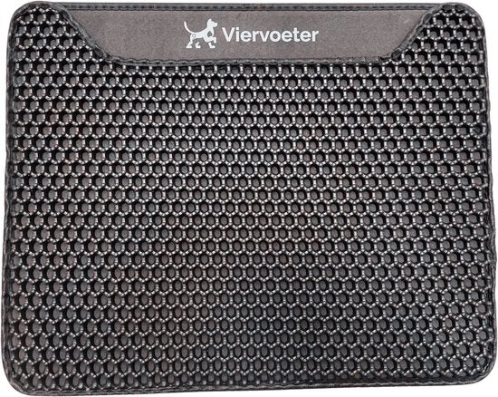 Kattenbakmat - 40 x 50 cm - Waterdicht - Dubbele laag - Uitloopmat - Placemat Kat - Schoonloopmat Kattenbak - Katten Grit Opvanger - Katten Mat