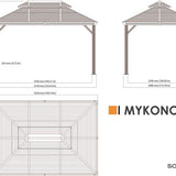 Sojag - SJ04510 - Paviljoen - Pergola - Partytent - 292 x 299 x 425 cm