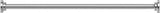 Douchestang - Zilver - 66 cm tot 99 cm - Universeel - Douchestang Uitschuifbaar - Douchestang zonder Boren - Douchestang Verstelbaar - Douchegordijnstang - Gordijnstang