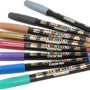 4goodz 8 stuks Metallic Fineliner Gelpennen 1-3 mm puntdikte
