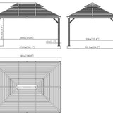 Sojag - SJ07510 - Paviljoen - Pergola - Partytent - 306 x 363 x 484 cm