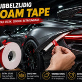 24ME® - Pakket van 5 rollen - 25 Meter Extra Sterk Dubbelzijdig PE Foam Tape - Wit - 20mm x 1mm - 5 Rollen Meter - Extra Sterke Kleefkracht