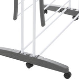 4goodz Droogrek 24 meter Inklapbaar op Wielen 62x125x174 cm - Wit