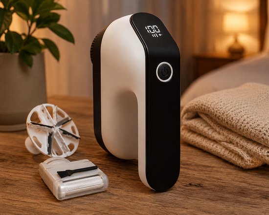 Elektrische Pluizenverwijderaar – Kledingontpluizer Oplaadbaar – Anti Pluis Apparaat voor Kleding, Bank, Wol & Meubels – USB-C – LED Display – Draadloze Kleding Shaver