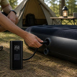 Draagbare Luchtcompressor 7000 mAh – Elektrische Luchtpomp Draadloos voor Auto, Fiets, Motor & Ballen – Digitale Bandenpomp met LCD Display, Powerbank en Automatische Stopfunctie