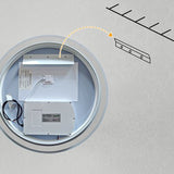 4goodz Ronde Badkamerspiegel 60 cm LED Verlichting - Zilver