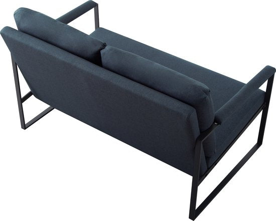 Zitbank voor 2 Personen - Blauw - 125 x 80 x 77 cm - Loveseat - Stijlvol en Comfortabel voor Elk Interieur