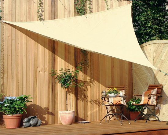 HanSe® Schaduwdoek Driehoek Gelijkbenig Waterafstotend 3x4x4 m