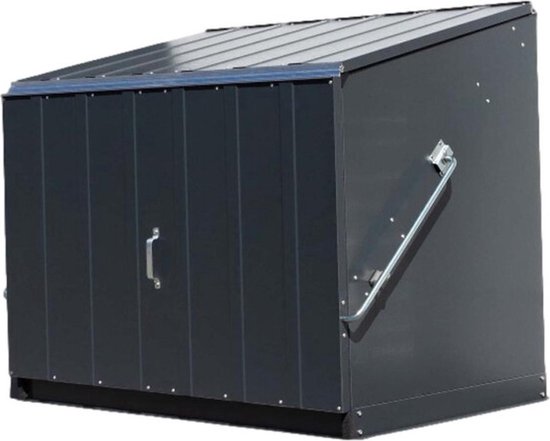 Trimetals® Stoweaway Metalen Berging TM11000 - Fietsenstalling - Antraciet