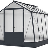 Westmann Aurora 810 - TuinKas met fundering - Antraciet 309x248 cm