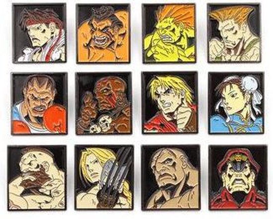 Street Fighter: Character Pin Collector Set