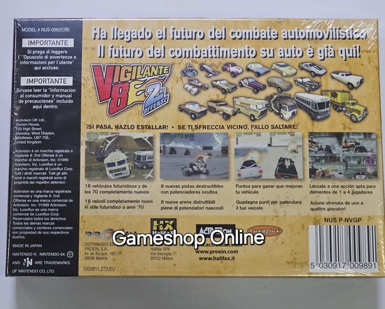 Vigilante 8: 2nd offense - Nintendo 64 [N64] Game PAL