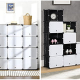 4goodz Schoenenkast Opbergbox met 12 Kubussen - Schoenenrek 850-169WT