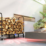 Houtopslagrek 120x36x99 cm met Waterafstotende Hoes
