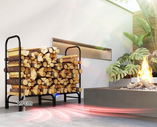 Houtopslagrek 120x36x99 cm met Waterafstotende Hoes