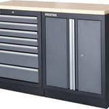 Feistos Gereedschapskast Apollo 5 | 46x136x200 cm - Grijs/zwart