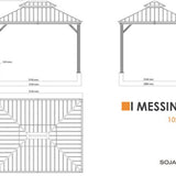 Sojag - SJ03100 - Paviljoen - Pergola - Partytent - 291 x 298 x 363 cm