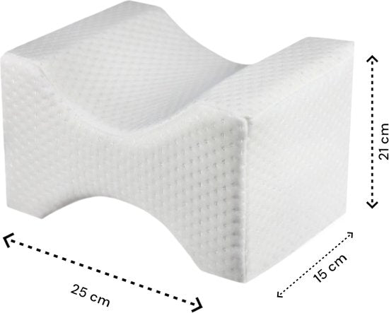 Kniekussen voor in Bed - Wit - Orthopedisch Kniekussen - Beenkussen - Zijslaapkussen - Zijslaap Kussen Voor In Bed - Heupklachten