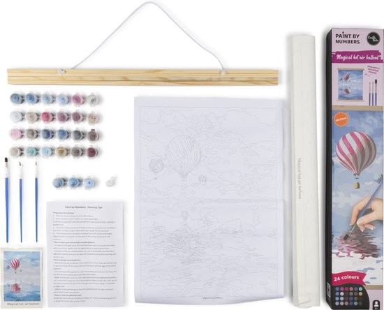 Crafts&Co Schilderen op Nummer Volwassenen & Kinderen - Met Frame - 50 70