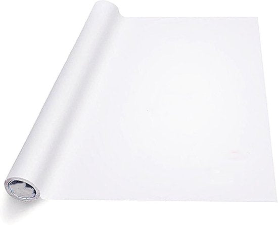 Whiteboard Folie XL Elektrostatisch (300 x 90 cm) - Whiteboard - Beschrijfbare Muurfolie - Elektrostatische Whiteboardfolie - Schoolbord Folie - Memobord Folie - Elektrostatische Folie