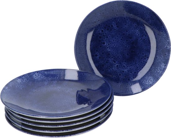 6 persoons 12-delig servies Casa Azul Blauw Geglazuurd Keramiek