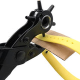 Gaatjestang voor Riem en Leder - Rood - Professionele Gaatjestang - Ponstang - Revolvertang - Gatentang - Perforatietang